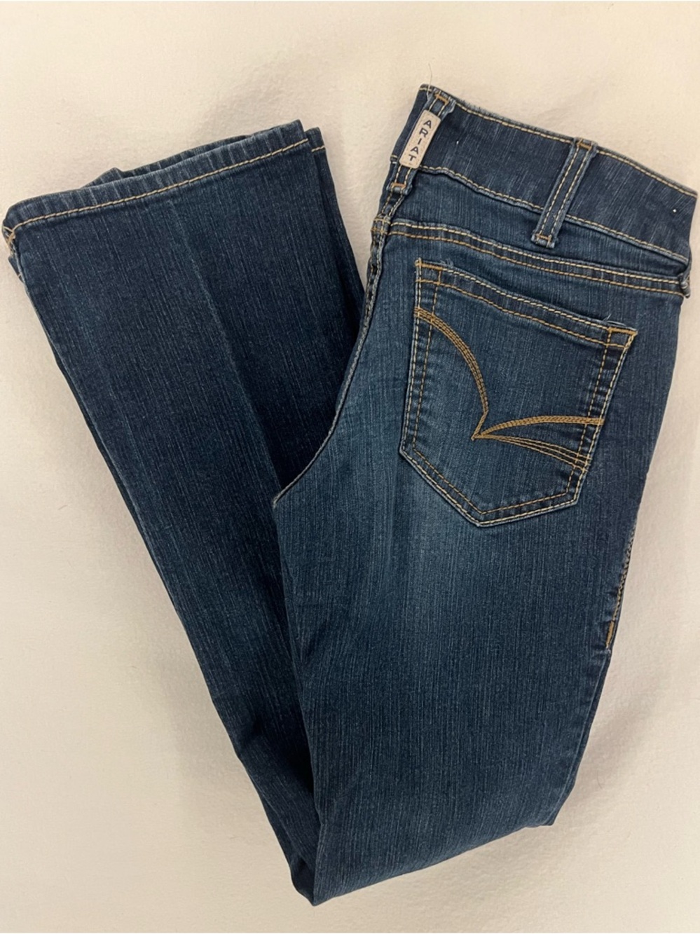 Ariat Women’s Real Denim Arrow Mid Rise Boot Cut Jeans Size 27 R Western